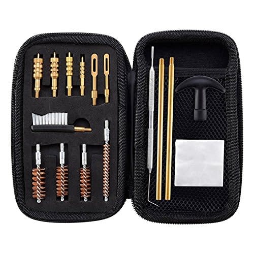  BOOSTEADY Universal Handgun Cleaning kit .22,.357,.38,9mm,.45  Caliber Pistol Cleaning Kit Bronze Bore Brush and Brass Jag Adapter :  Sports & Outdoors